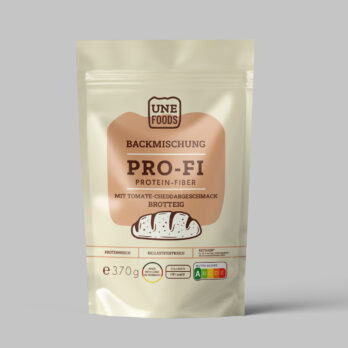 UNE FOODS proteinreiches Tomate-Cheddar Brot.