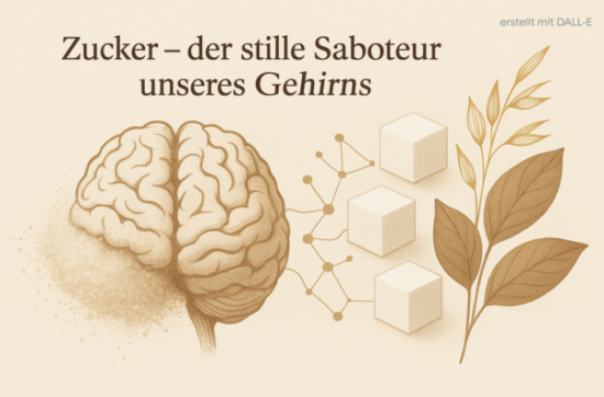 Infografik Zucker und Gehirn Zusammenhang zwischen Zuckerkonsum und Alzheimer Risiko
